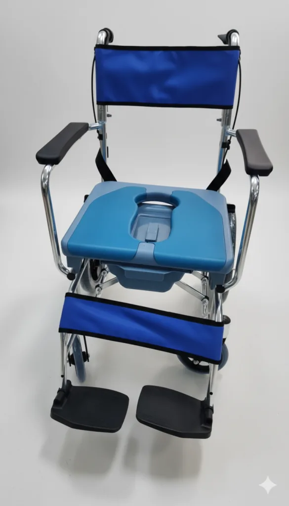 Silla de ruedas de paseo con baño incorporado